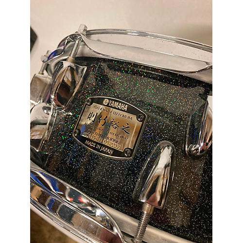 Yamaha Used Yamaha 5.5X14 Hiroyuki Noritake Hand Crafted Snare Drum Parkle Black parkle black 10