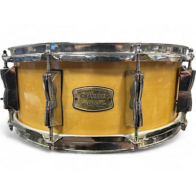 Used Yamaha 5.5X14 Stage Custom Snare Natural Drum