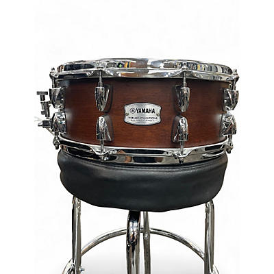 Used Yamaha 5X14 Tour Custom Snare Chocolate Satin Drum