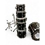 Used Yamaha 6 Piece Recording Custom Black Drum Kit Black