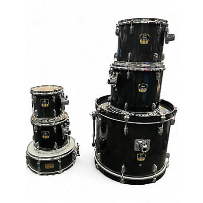 Used Yamaha 6 Piece STAGE CUSTOM ADVANTAGE TRANSPARENT DARK GREEN Drum Kit