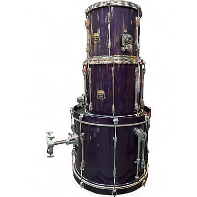 Used Yamaha 6 Piece Stage Custom Advantage Purple Drum Kit