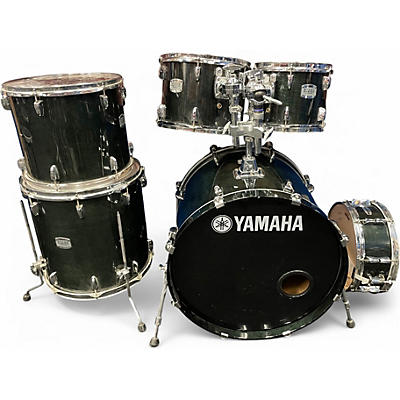 Used Yamaha 6 Piece Stage Custom Black Drum Kit