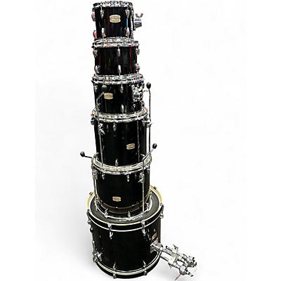 Used Yamaha 6 Piece Stage Custom KIT Trans Black Drum Kit