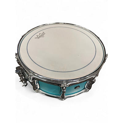 Used Yamaha 6X14 Stage Custom Snare Teal Blue Drum