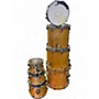 Used Yamaha 7 Piece Sbf1615 stage custom birch Natural Drum Kit Natural