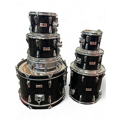 Used Yamaha 7 Piece Tour Custom Black Drum Kit