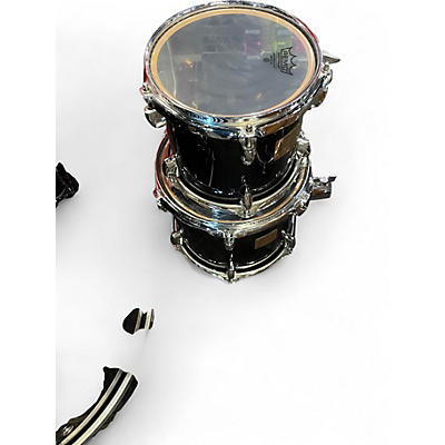 Used Yamaha 8 Piece birch custom absolute Black Drum Kit
