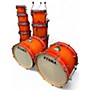 Used Yamaha 9 Piece superstar classic 2 Color Sunburst Drum Kit 2 Color Sunburst