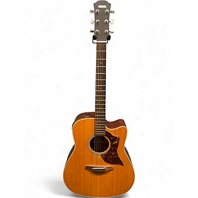 Used Yamaha A1M Brown Acoustic Electric Guitar