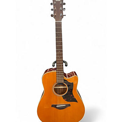 Used Yamaha A1M Natural Acoustic Electric Guitar