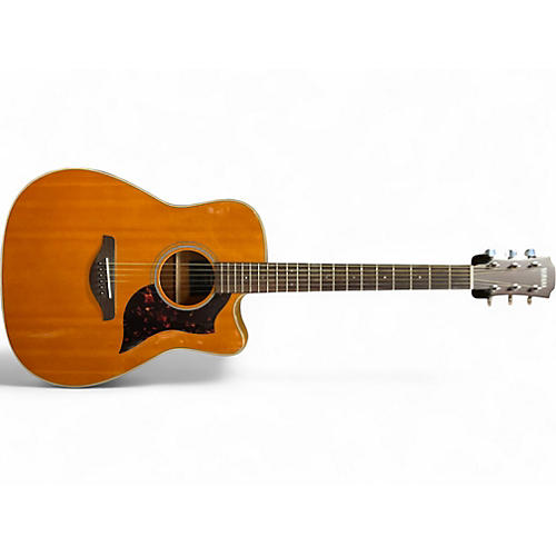 Used Yamaha A1M Natural Acoustic Electric Guitar Natural