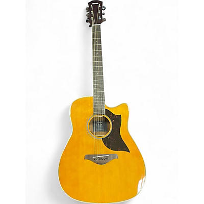 Used Yamaha A1M Natural Acoustic Electric Guitar