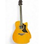 Used Yamaha A1M Natural Acoustic Electric Guitar Natural