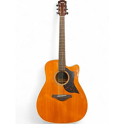 Used Yamaha A1M Natural Acoustic Electric Guitar