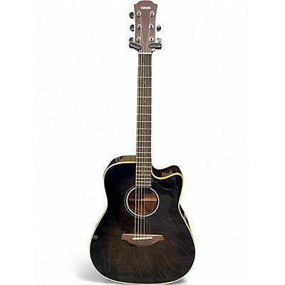 Used Yamaha A1M TRANSPARENT BLACK Acoustic Electric Guitar