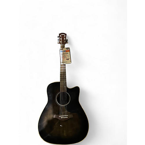 Used Yamaha A1M Trans Black Acoustic Electric Guitar Trans Black