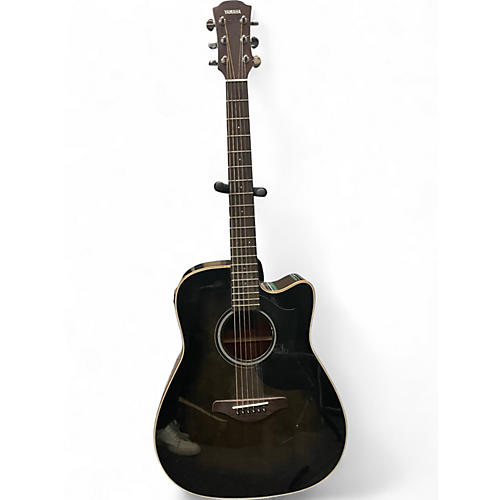 Used Yamaha A1M Transparent Black Acoustic Electric Guitar Transparent Black