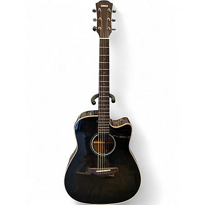 Used Yamaha A1M Transparent black Acoustic Electric Guitar