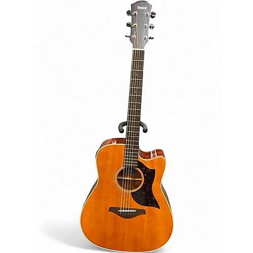 Used Yamaha A1M Vintage Natural Acoustic Electric Guitar Vintage Natural