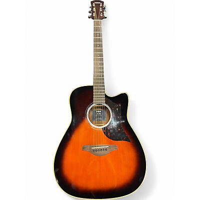 Used Yamaha A1R 2 Tone Sunburst Acoustic Electric Guitar