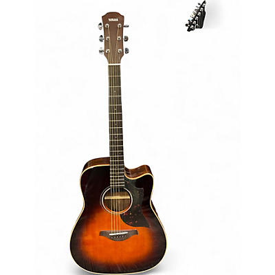 Used Yamaha A1R 2 Tone Sunburst Acoustic Electric Guitar