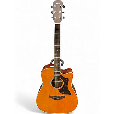 Used Yamaha A1R Natural Acoustic Electric Guitar