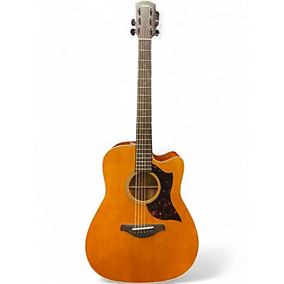 Used Yamaha A1R Vintage Natural Acoustic Electric Guitar
