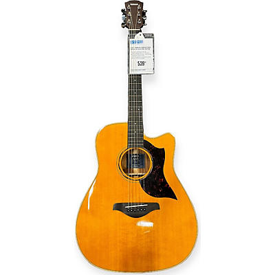 Yamaha Used Yamaha A3M Natural Acoustic Electric Guitar