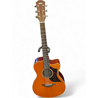 Used Yamaha AC1M Vintage Natural Acoustic Electric Guitar
