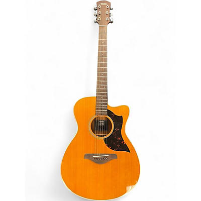 Used Yamaha AC1M Vintage Natural Acoustic Electric Guitar