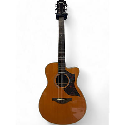 Yamaha Used Yamaha AC1R Vintage Natural Acoustic Electric Guitar