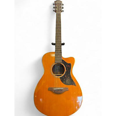 Used Yamaha AC1R Vintage Natural Acoustic Electric Guitar