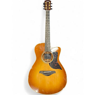 Used Yamaha AC3M DLX Tobacco Sunburst Acoustic Electric Guitar