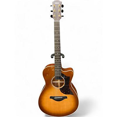 Yamaha Used Yamaha AC3M Deluxe Sandburst Acoustic Electric Guitar