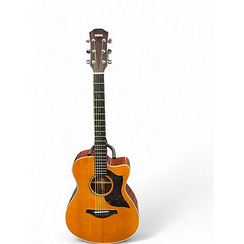 Used Yamaha AC3M Natural Acoustic Electric Guitar Natural
