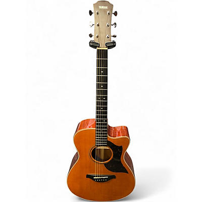 Used Yamaha AC5M Natural Acoustic Electric Guitar