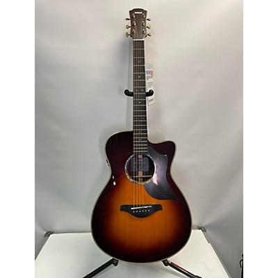 Used Yamaha AC5R DLX Brown Sunburst Acoustic Electric Guitar