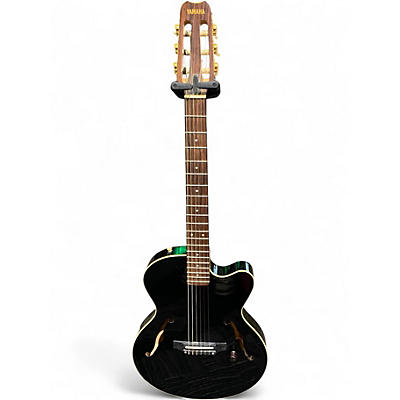Used Yamaha AE500N Black Classical Acoustic Electric Guitar