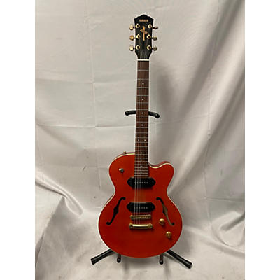 Yamaha Used Yamaha AEX502 Orange Hollow Body Electric Guitar