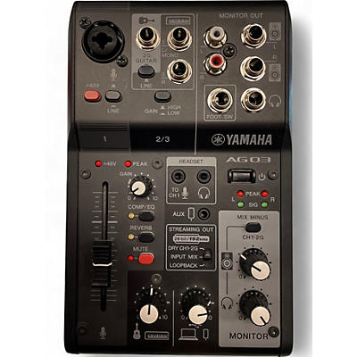 Used Yamaha AG03MK2 Unpowered Mixer