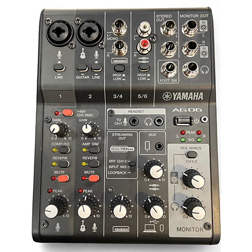 Used Yamaha AG06 Unpowered Mixer