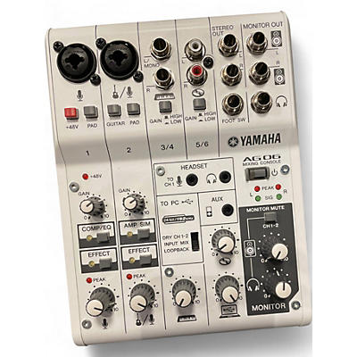 Used Yamaha AG06 Unpowered Mixer