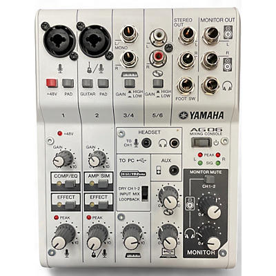 Used Yamaha AG06 Unpowered Mixer