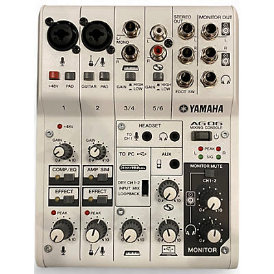 Used Yamaha AG06 Unpowered Mixer