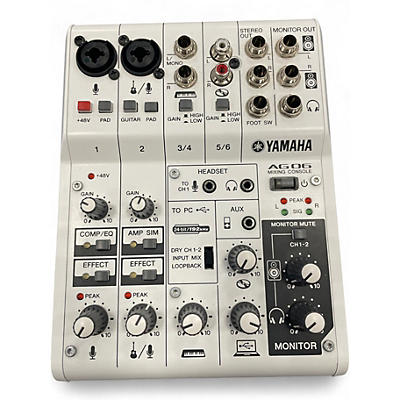 Used Yamaha AG06 Unpowered Mixer