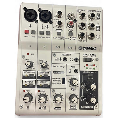 Used Yamaha AG06 Unpowered Mixer