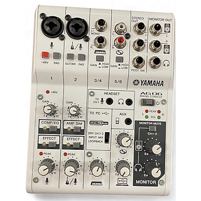 Used Yamaha AG06 Unpowered Mixer