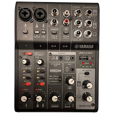 Used Yamaha AG06MK2 Unpowered Mixer