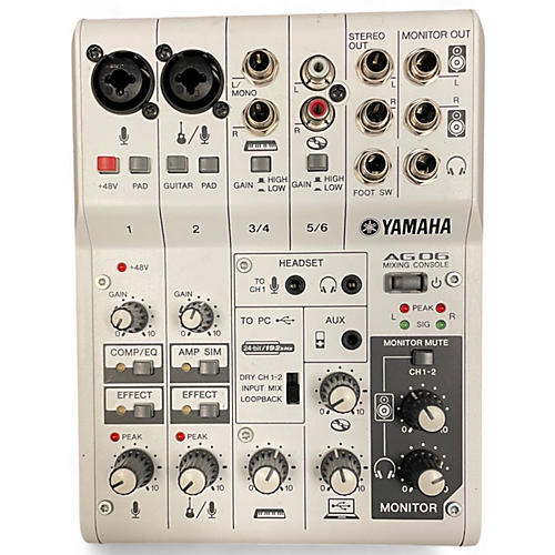 Used Yamaha AG06MK2 Unpowered Mixer